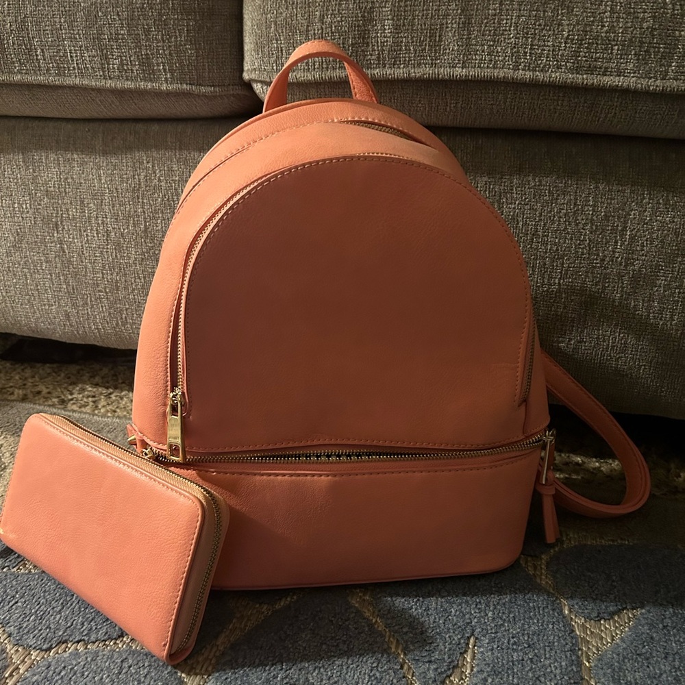 Classic Faux Leather Backpack